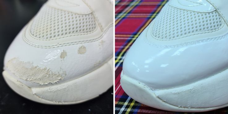 До и после: Реставрация лаковой обуви и покраска